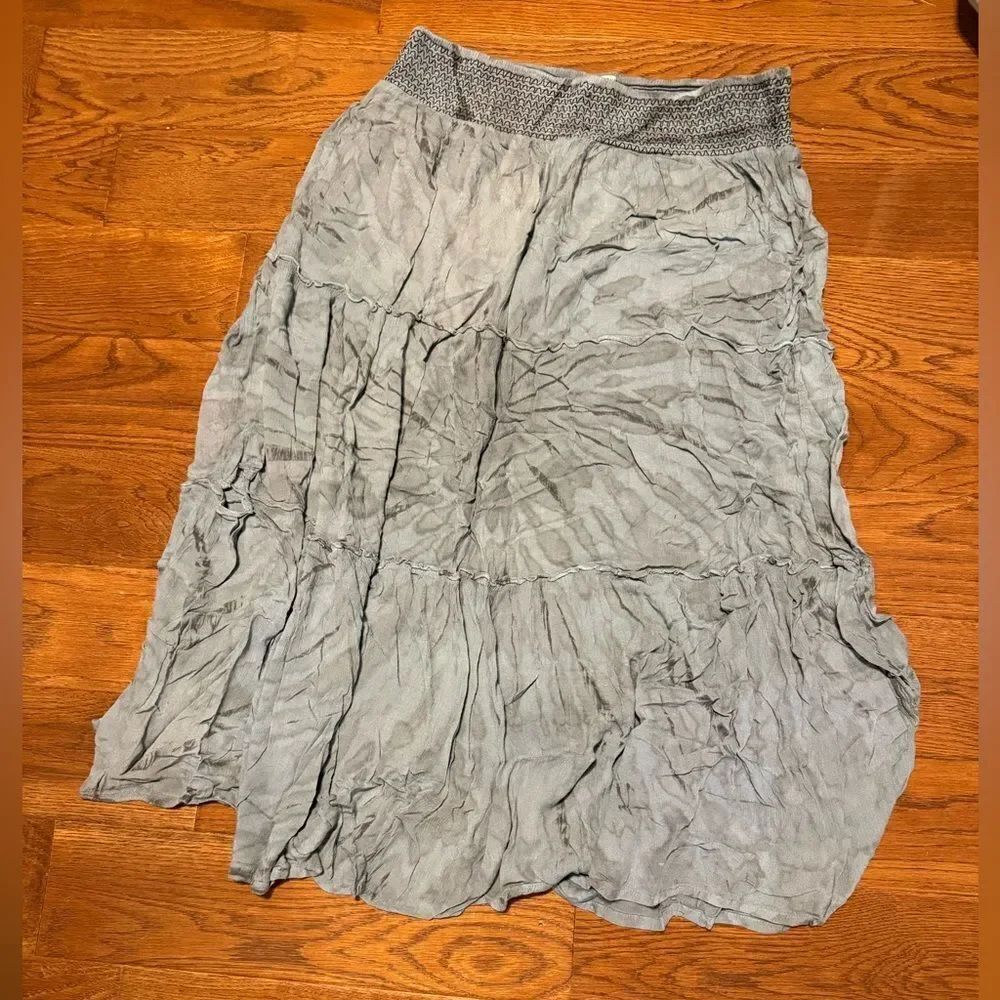 Earthbound size XL variations of blue Women's Maxi Skirt